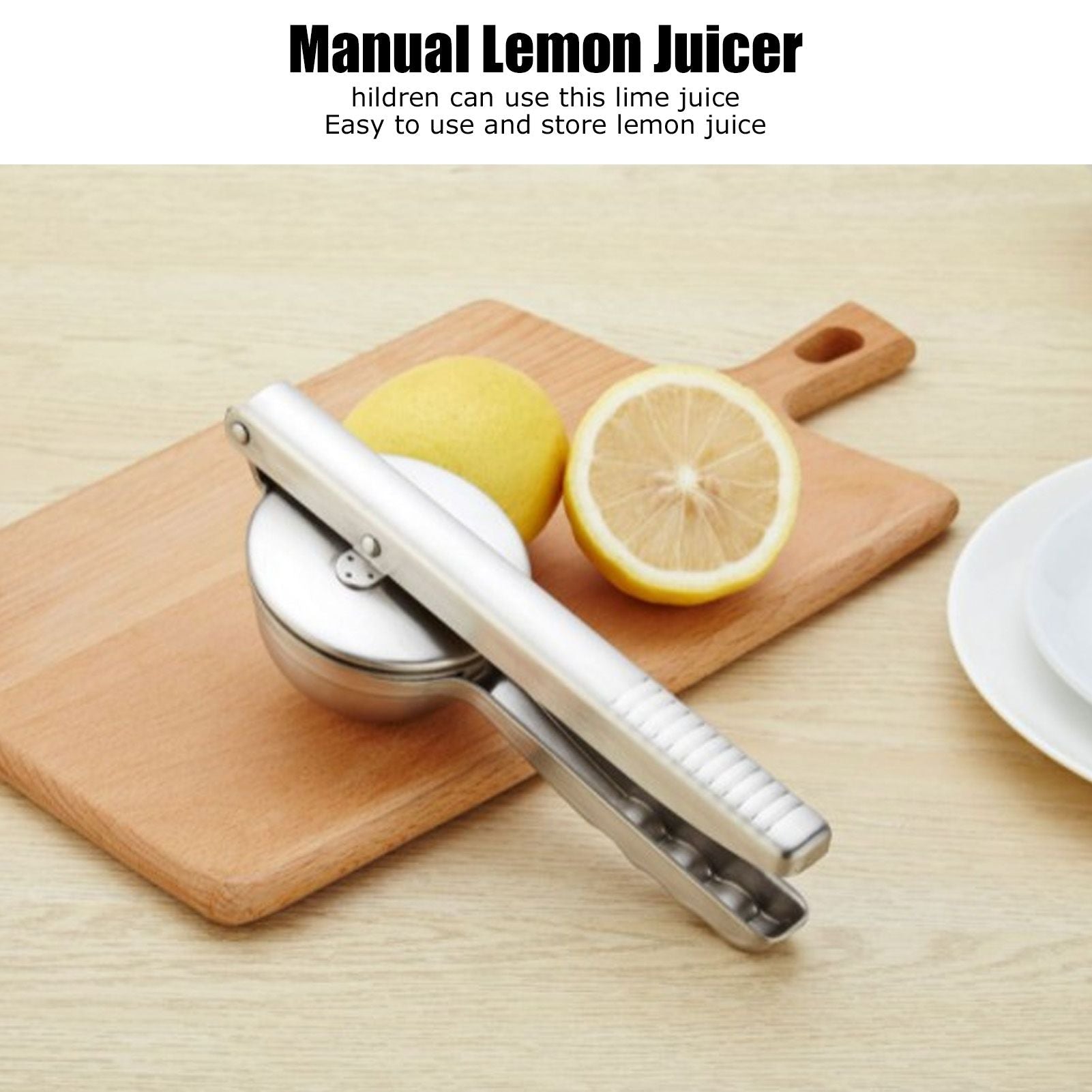 Stainless Steel Lemon Squeezer Anticorrosive Durable Portable Manual Citrus Lemon Juicer V1294-YM0523-3118210269011