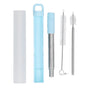 304 Stainless Steel Collapsible Straw Portable Foldable Drinking Straw Durable and Light for Coffee and V1294-YM0523-3118210279911
