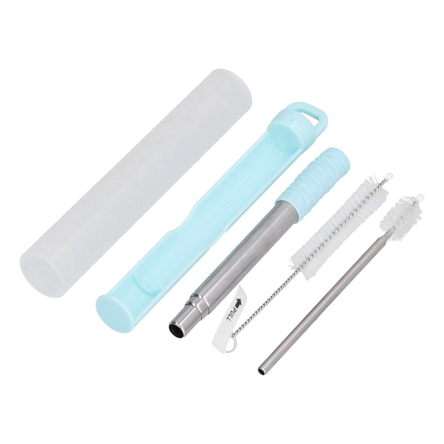 304 Stainless Steel Collapsible Straw Portable Foldable Drinking Straw Durable and Light for Coffee and V1294-YM0523-3118210279911
