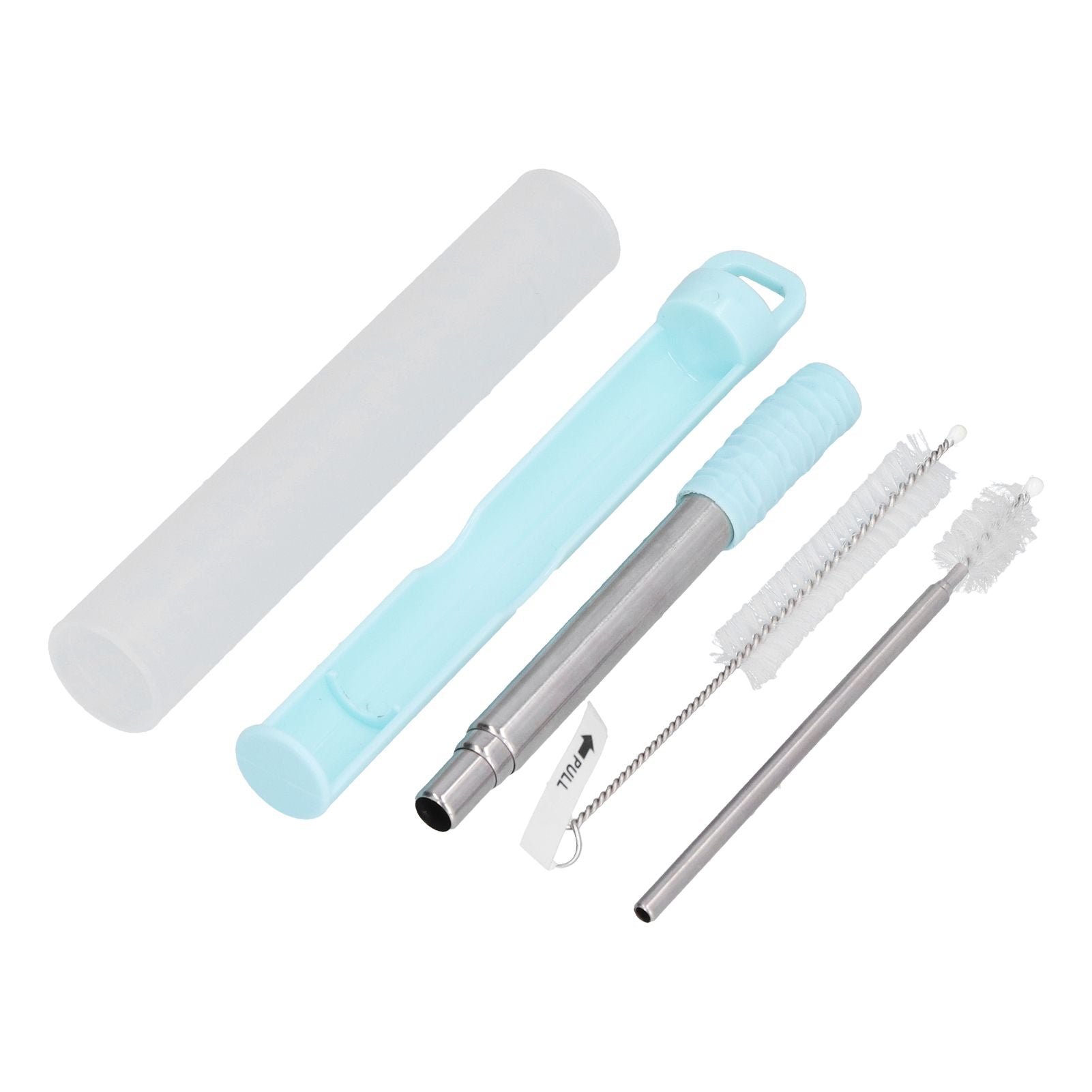 304 Stainless Steel Collapsible Straw Portable Foldable Drinking Straw Durable and Light for Coffee and V1294-YM0523-3118210279911