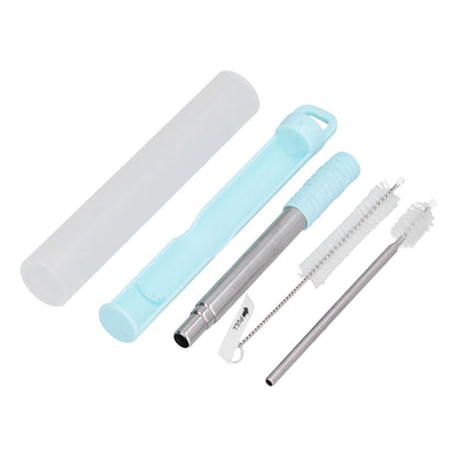 304 Stainless Steel Collapsible Straw Portable Foldable Drinking Straw Durable and Light for Coffee and V1294-YM0523-3118210279911