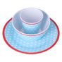 3 Piece Set of Salad Tableware Fruit Snack Plate Bowl and Cup Set Salad TablewareLight Blue Dots V1294-YM0523-3118210289912