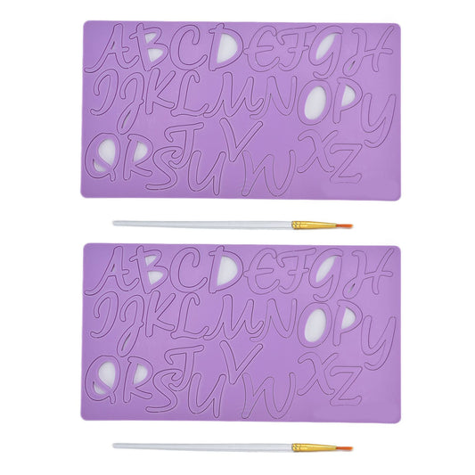 Letter Fondant Silicone Mold Alphabet A-Z Silicone Fondant Mould for Birthday Anniversary Cake Decorating V1294-YM0523-3118210290311