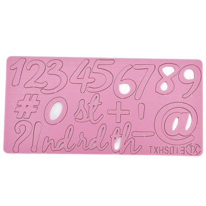 Fondant Cake Cartoon Digital Mould Die Cut Acrylic Cake Mould Baking Decoration Biscuit Stamping Tool V1294-YM0523-3118210290411