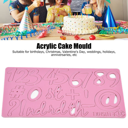 Fondant Cake Cartoon Digital Mould Die Cut Acrylic Cake Mould Baking Decoration Biscuit Stamping Tool V1294-YM0523-3118210290411