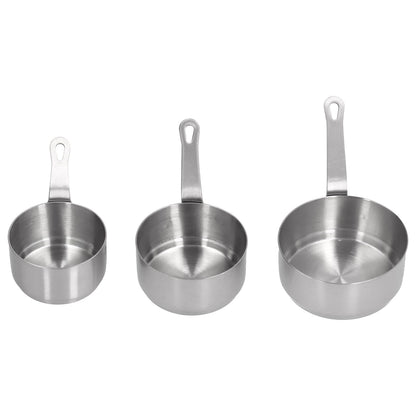 3pcs Sauce Cups Stainless Steel Sauce Dish with Handle for for Condiment Ketchup AppetizerSilver V1294-YM0523-3118210294111