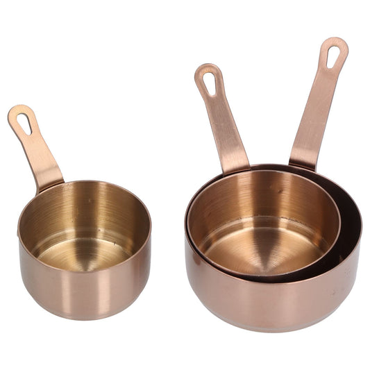 3pcs Sauce Cups Stainless Steel Sauce Dish with Handle for for Condiment Ketchup AppetizerRose Gold V1294-YM0523-3118210294112