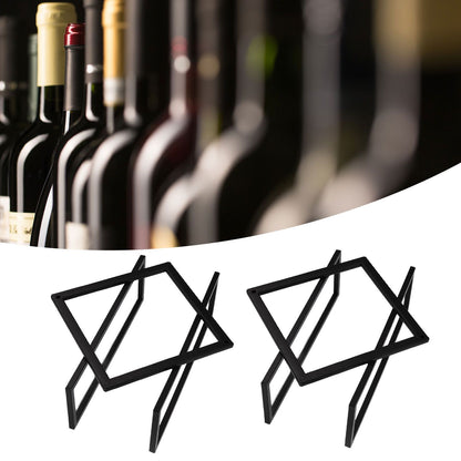 Wine Holder Exquisite Workmanship Double Structure Lightweight Wall Mounted Wine Bottle Rack V1294-YM0523-3118210295611