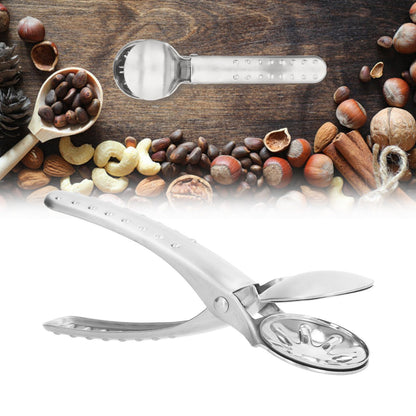 Stainless Steel Nutcracker Chestnut Clip Metal Multifunctional Nut Opener Plier for KitchenSilver V1294-YM0523-3118210297211
