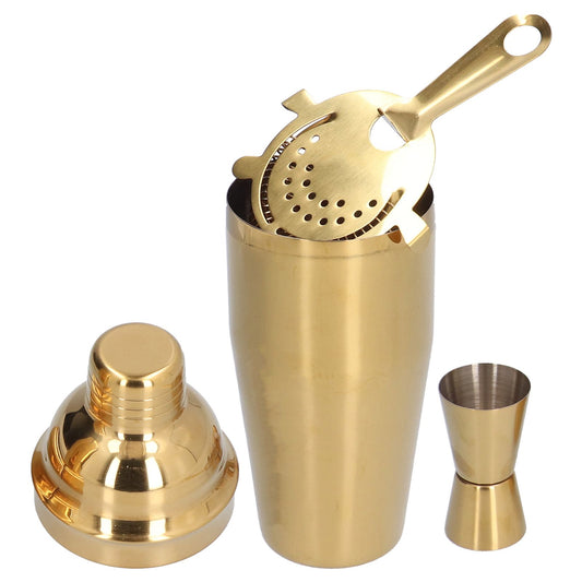 Cocktail Set Fashionable 750ml Stainless Steel Barware Tool Kit with Strainer Measure Cup Shaker for V1294-YM0523-3118210297312