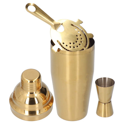 Cocktail Set Fashionable 750ml Stainless Steel Barware Tool Kit with Strainer Measure Cup Shaker for V1294-YM0523-3118210297312