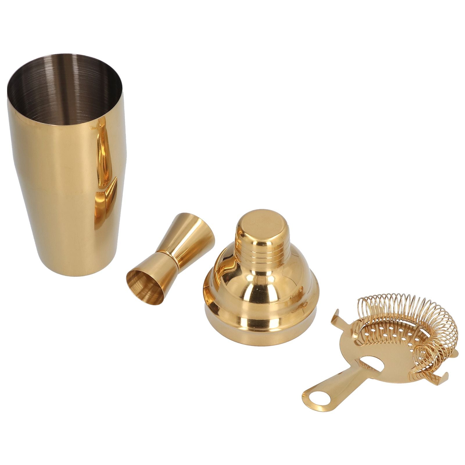 Cocktail Set Fashionable 750ml Stainless Steel Barware Tool Kit with Strainer Measure Cup Shaker for V1294-YM0523-3118210297312