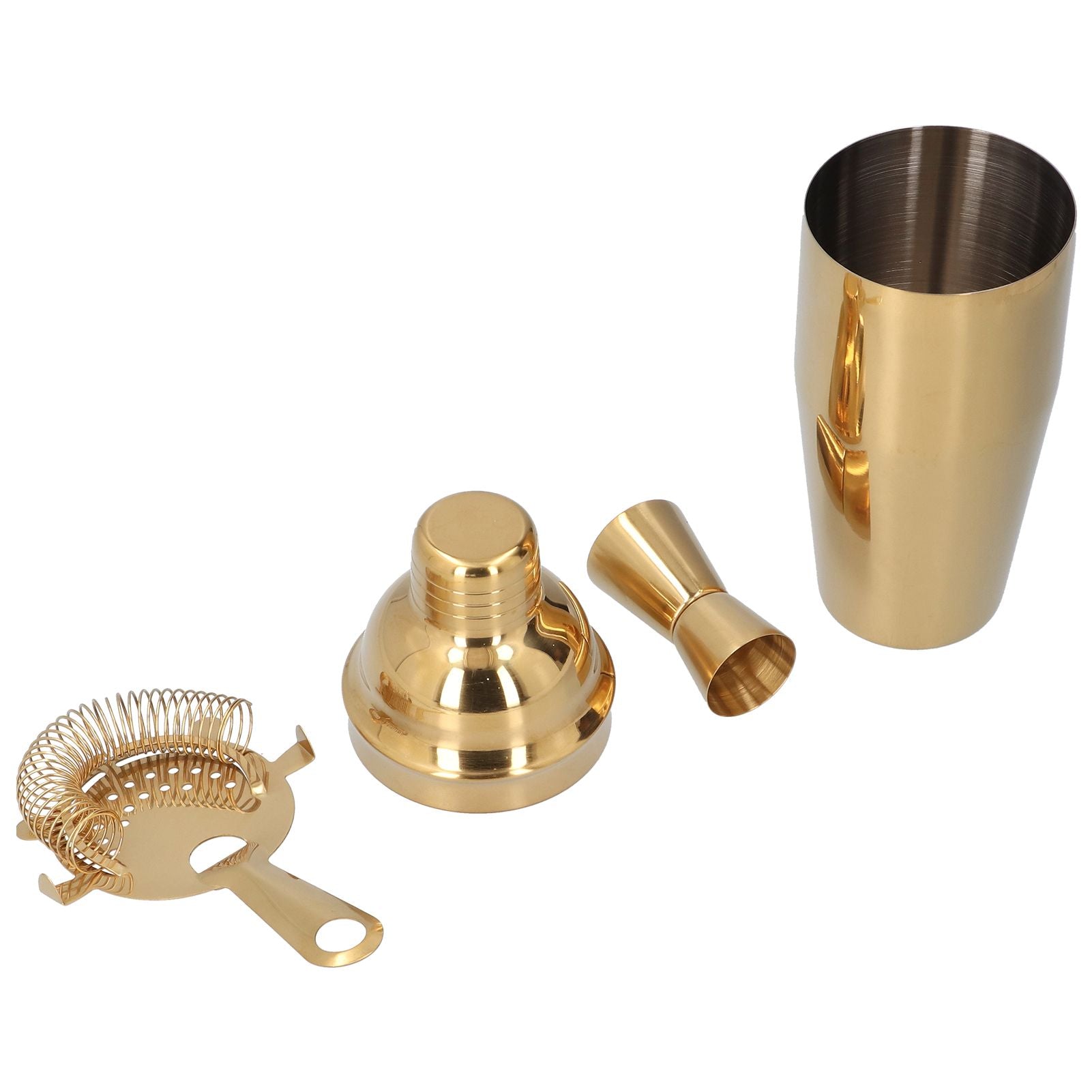 Cocktail Set Fashionable 750ml Stainless Steel Barware Tool Kit with Strainer Measure Cup Shaker for V1294-YM0523-3118210297312