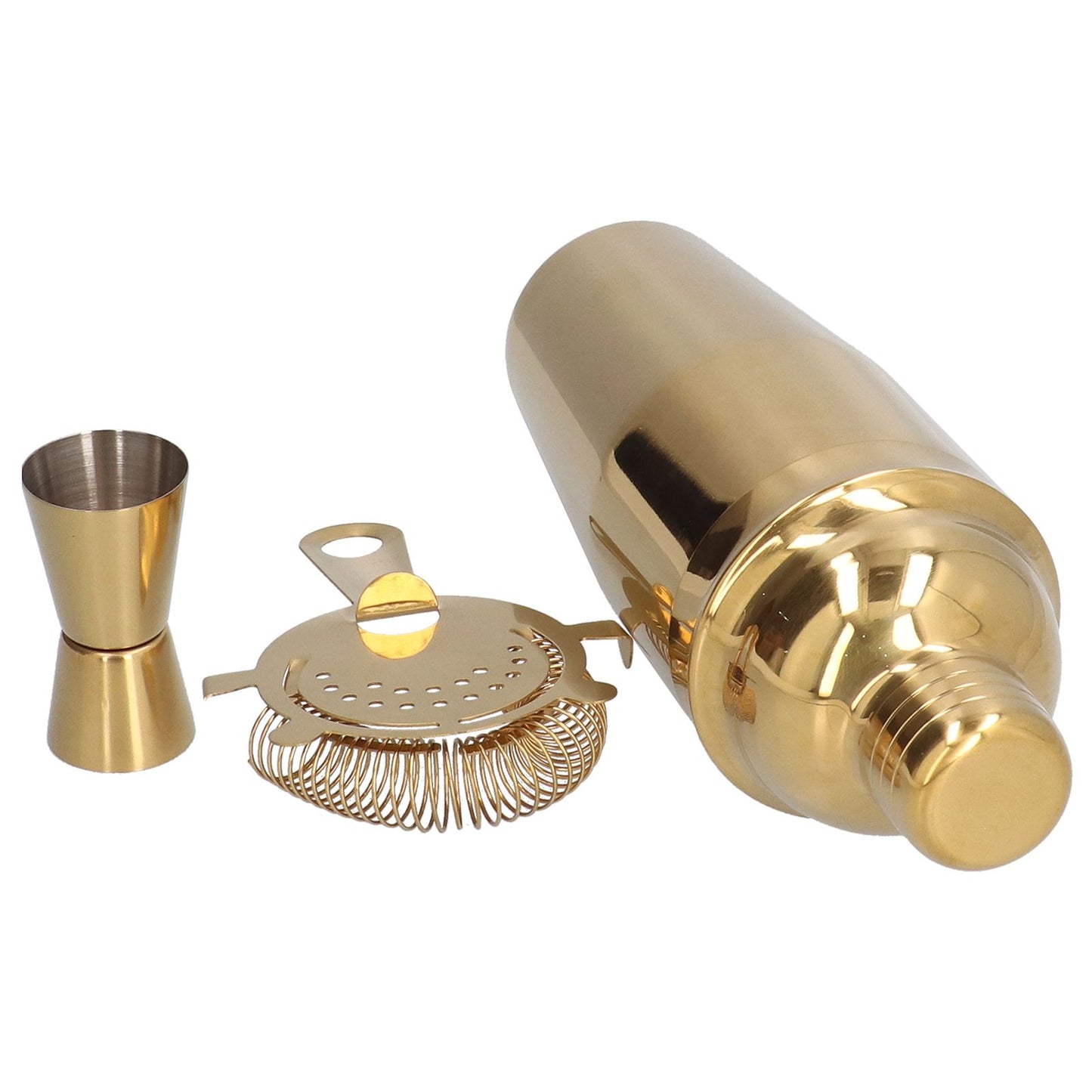 Cocktail Set Fashionable 750ml Stainless Steel Barware Tool Kit with Strainer Measure Cup Shaker for V1294-YM0523-3118210297312