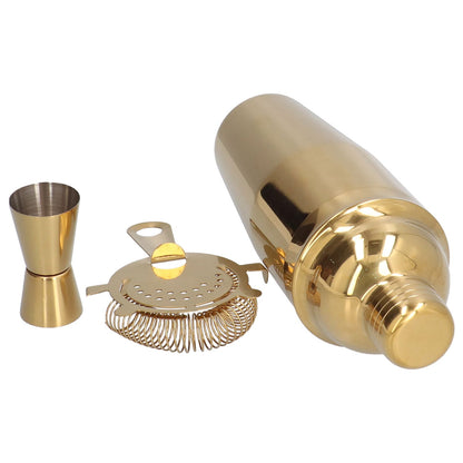 Cocktail Set Fashionable 750ml Stainless Steel Barware Tool Kit with Strainer Measure Cup Shaker for V1294-YM0523-3118210297312