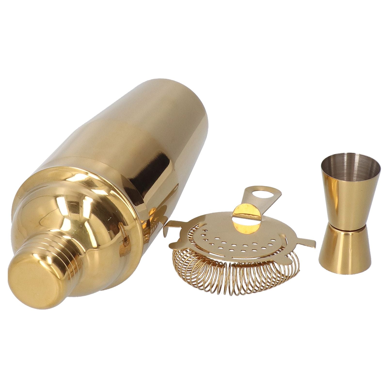 Cocktail Set Fashionable 750ml Stainless Steel Barware Tool Kit with Strainer Measure Cup Shaker for V1294-YM0523-3118210297312