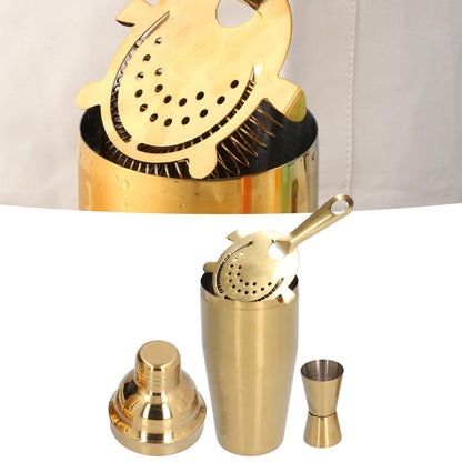 Cocktail Set Fashionable 750ml Stainless Steel Barware Tool Kit with Strainer Measure Cup Shaker for V1294-YM0523-3118210297312