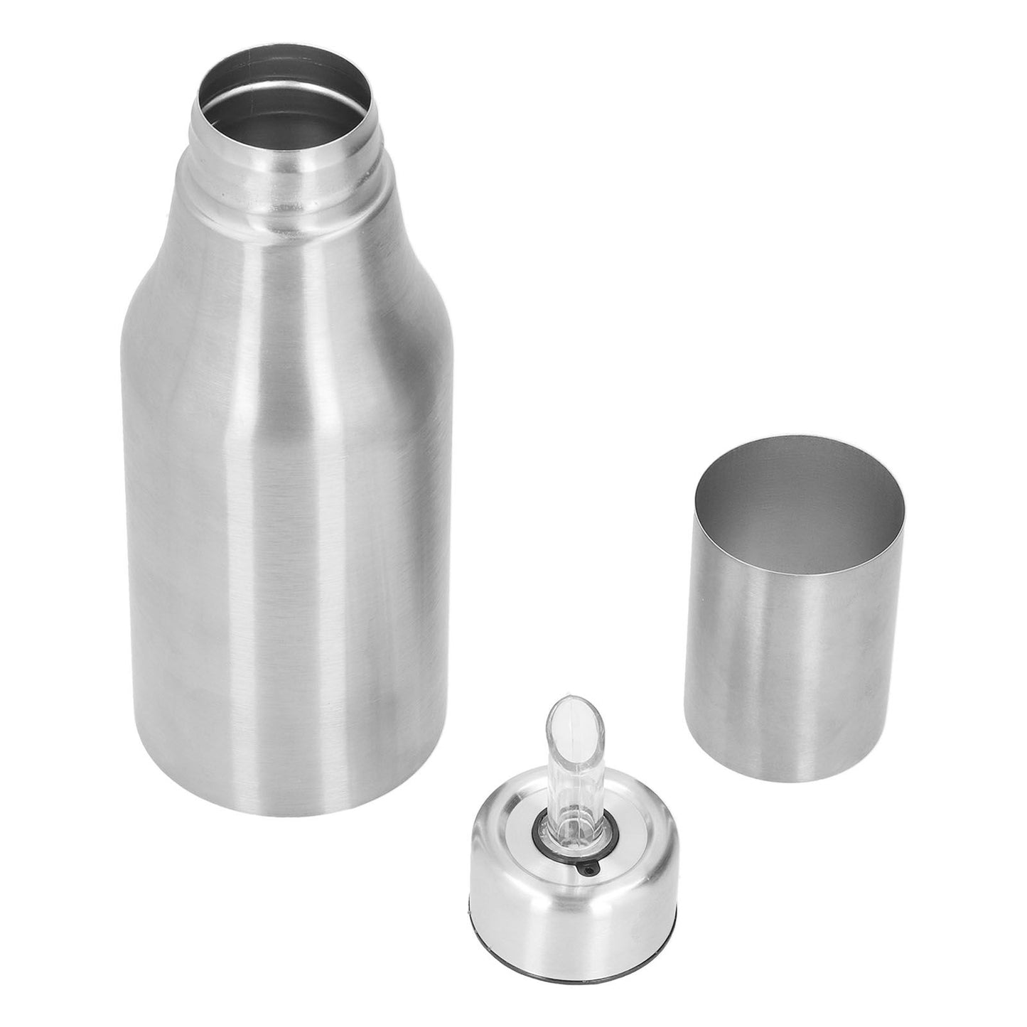 Stainless Steel Olive Oil Dispenser 500ML Leak Proof Dust Proof Kitchen Olive Oil DecanterSilver V1294-YM0523-3118210297411
