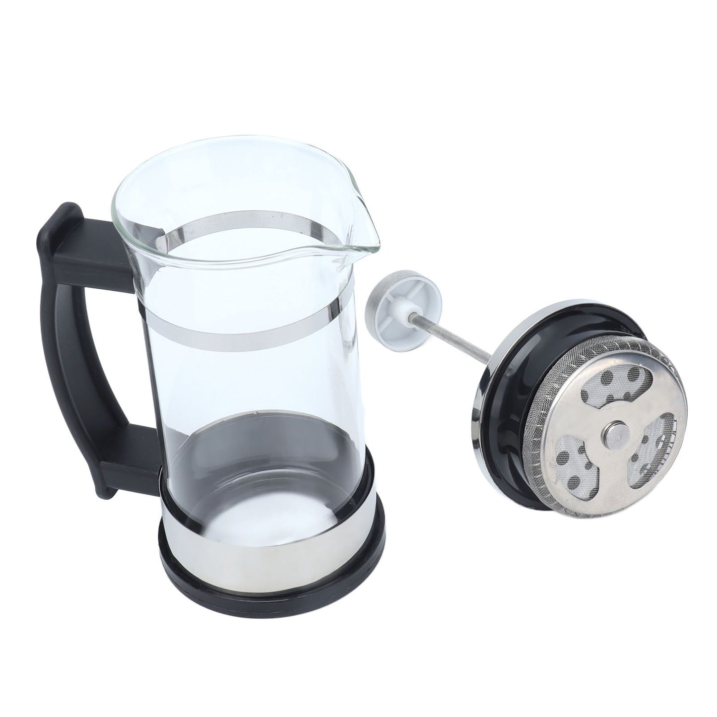 350ml Hand Brewing Coffee Press Pot Heat Resistant Coffee Tea Maker Pot Kettle for Home Office V1294-YM0523-3118210299811