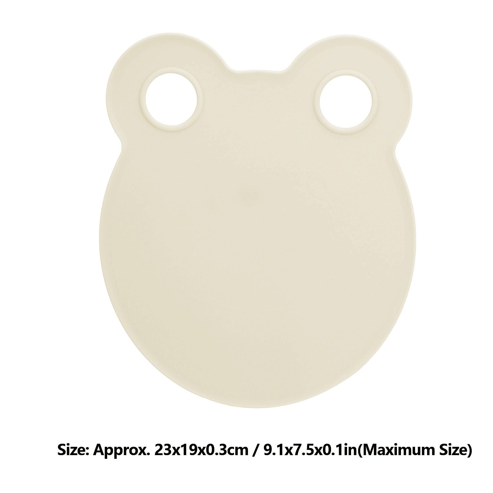 Kitchen Cutting Board Small Portable Cute Shape Cutting and Serving Board for Household DormitoryBeige V1294-YM0523-3118210302214