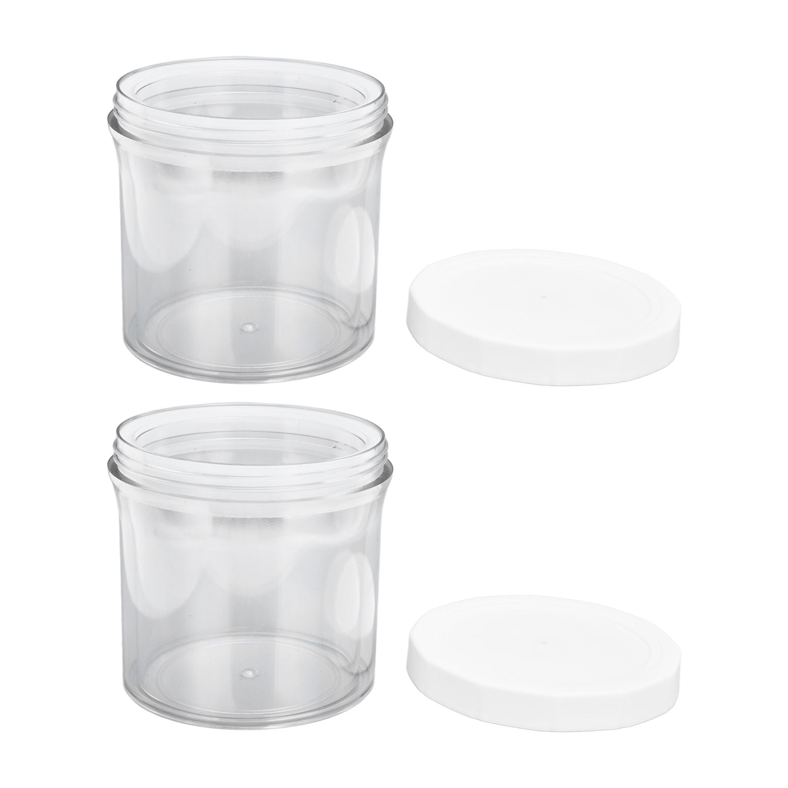 2Pcs Vacuum Container Push Type Retractable Adjustable Food Storage Box with Cover for Kitchen Home V1294-YM0523-3118210303011
