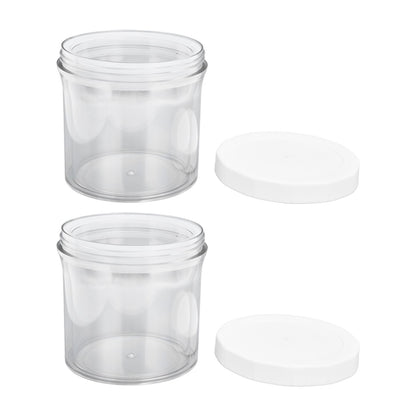 2Pcs Vacuum Container Push Type Retractable Adjustable Food Storage Box with Cover for Kitchen Home V1294-YM0523-3118210303011