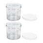 2Pcs Vacuum Container Push Type Retractable Adjustable Food Storage Box with Cover for Kitchen Home V1294-YM0523-3118210303011