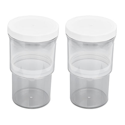 2Pcs Vacuum Container Push Type Retractable Adjustable Food Storage Box with Cover for Kitchen Home V1294-YM0523-3118210303011