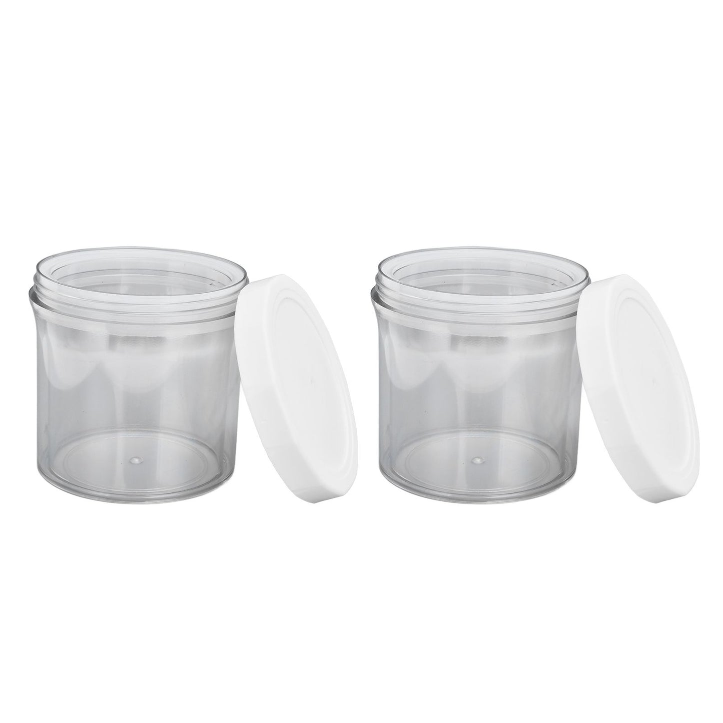 2Pcs Vacuum Container Push Type Retractable Adjustable Food Storage Box with Cover for Kitchen Home V1294-YM0523-3118210303011