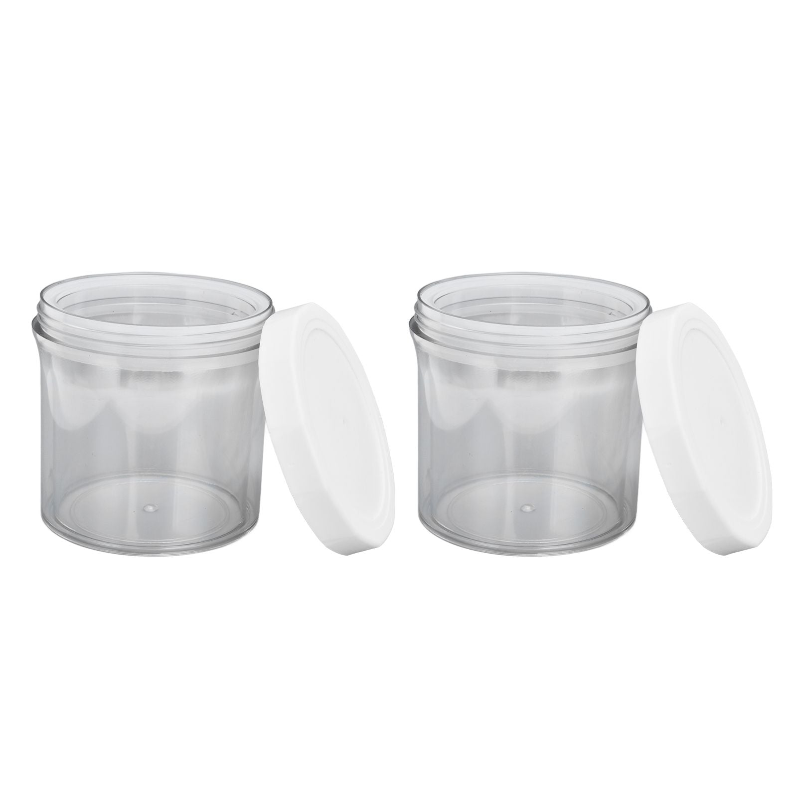 2Pcs Vacuum Container Push Type Retractable Adjustable Food Storage Box with Cover for Kitchen Home V1294-YM0523-3118210303011