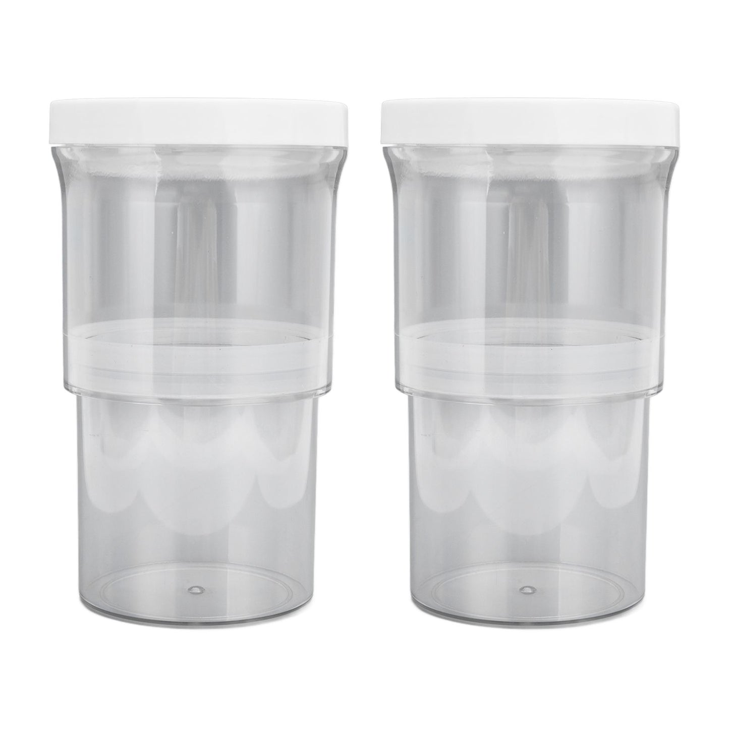 2Pcs Vacuum Container Push Type Retractable Adjustable Food Storage Box with Cover for Kitchen Home V1294-YM0523-3118210303011