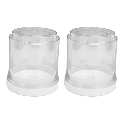 2Pcs Vacuum Container Push Type Retractable Adjustable Food Storage Box with Cover for Kitchen Home V1294-YM0523-3118210303011