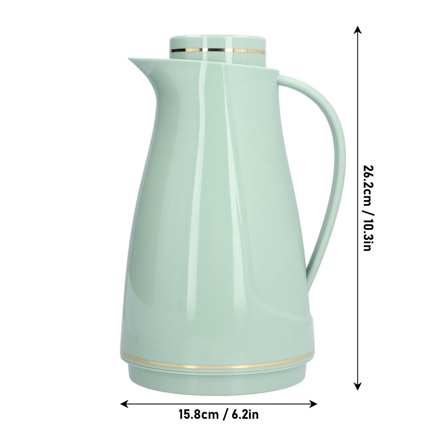 1.6L Coffee Insulation Pot with Glass Liner Leaking Proof Coffee Kettle for Home Office Restaurant Party V1294-YM0523-3118210303911