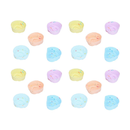 20Pcs Cupcake Baking Mould Silicone Muffin Cups Cupcake Moulds Jelly Pudding MoldRose Set V1294-YM0523-3118210304311
