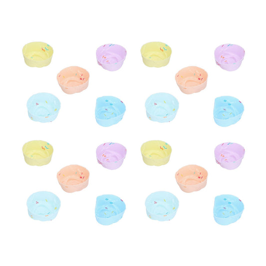 20Pcs Cupcake Baking Mould Silicone Muffin Cups Cupcake Moulds Jelly Pudding MoldRose Set V1294-YM0523-3118210304311