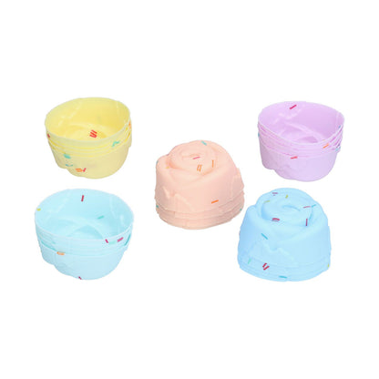20Pcs Cupcake Baking Mould Silicone Muffin Cups Cupcake Moulds Jelly Pudding MoldRose Set V1294-YM0523-3118210304311