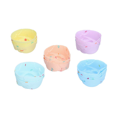 20Pcs Cupcake Baking Mould Silicone Muffin Cups Cupcake Moulds Jelly Pudding MoldRose Set V1294-YM0523-3118210304311