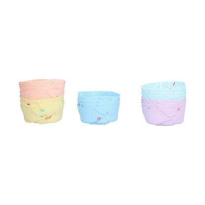 20Pcs Cupcake Baking Mould Silicone Muffin Cups Cupcake Moulds Jelly Pudding MoldRose Set V1294-YM0523-3118210304311