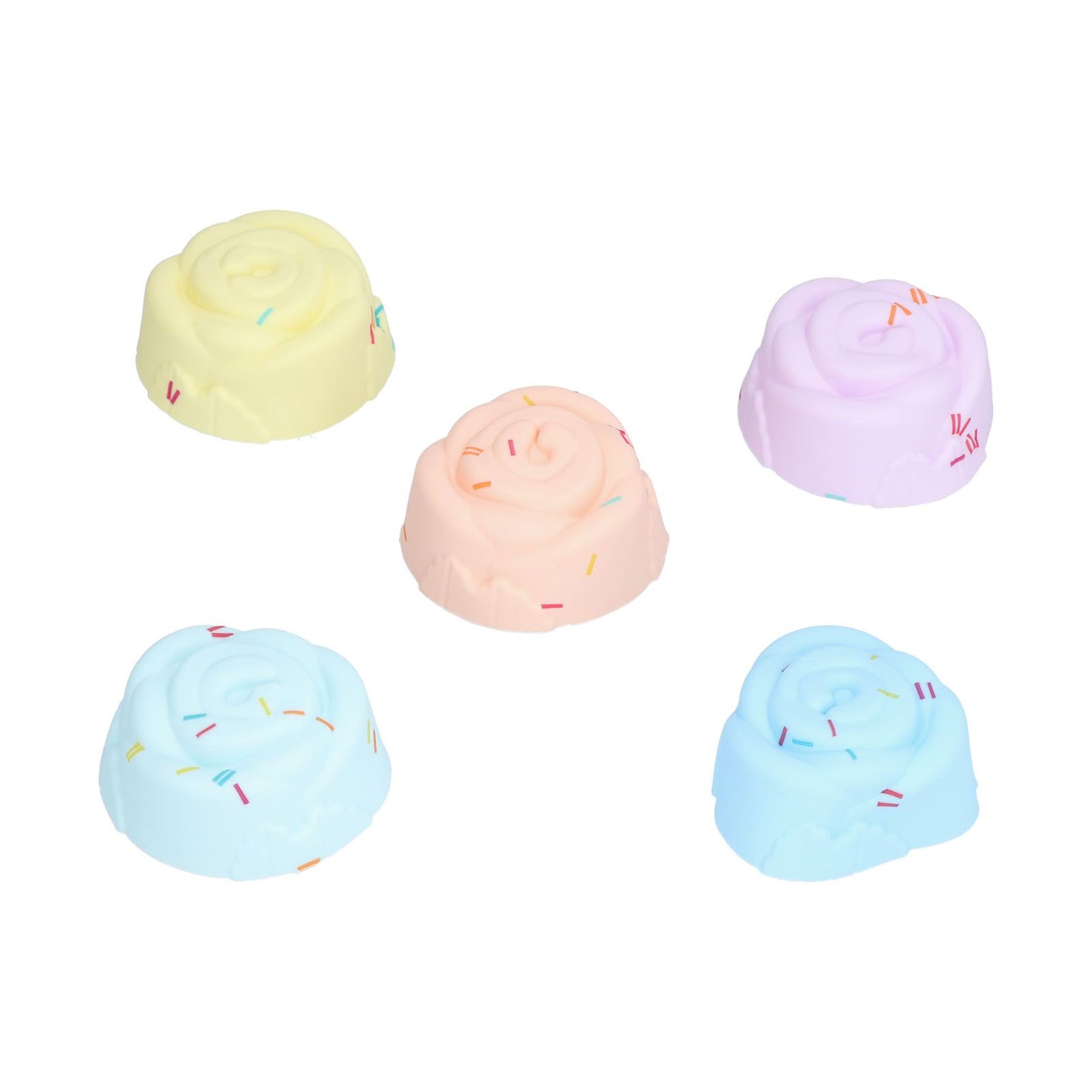 20Pcs Cupcake Baking Mould Silicone Muffin Cups Cupcake Moulds Jelly Pudding MoldRose Set V1294-YM0523-3118210304311