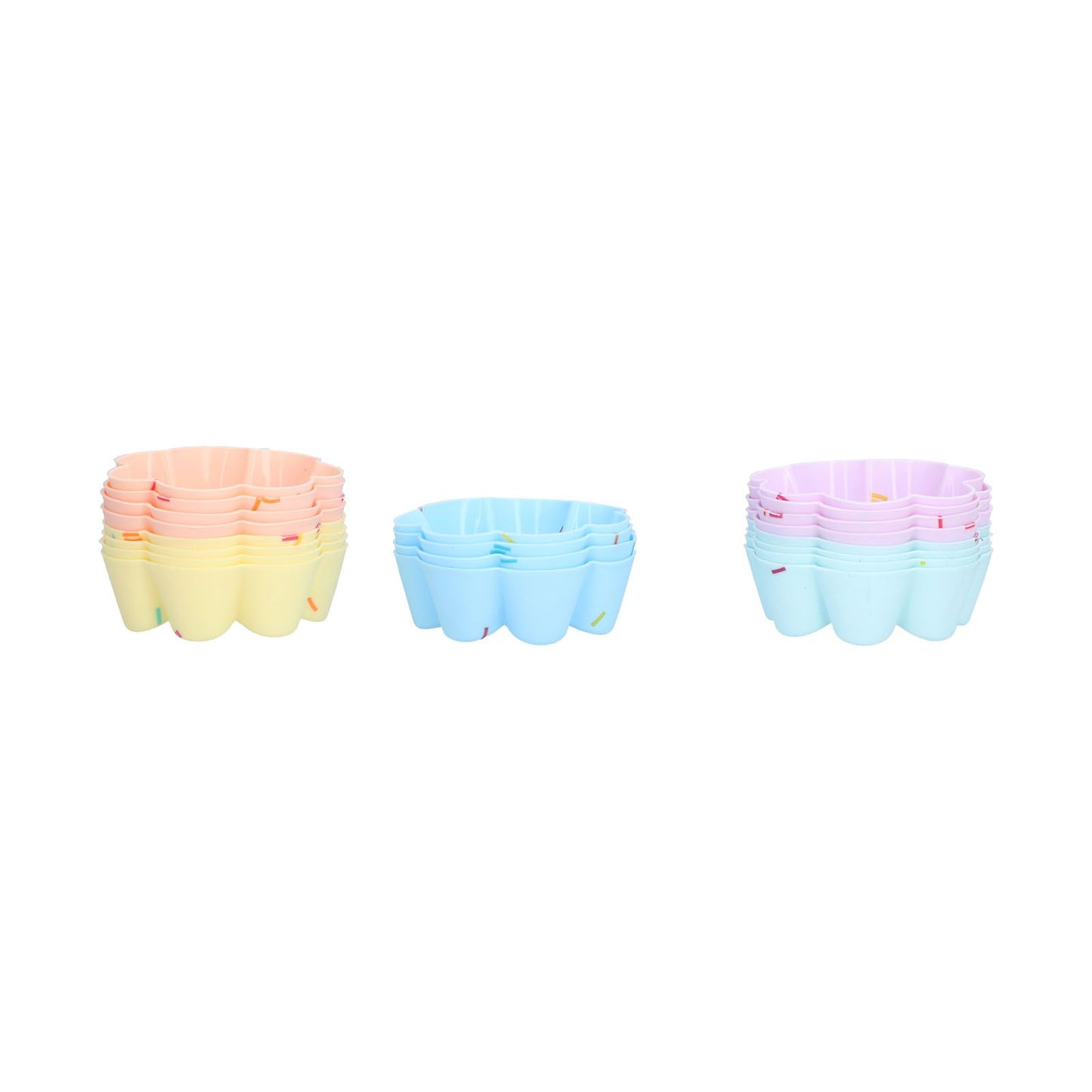 20Pcs Cupcake Baking Mould Silicone Muffin Cups Cupcake Moulds Jelly Pudding Mold7 Petal Flower Set V1294-YM0523-3118210304312