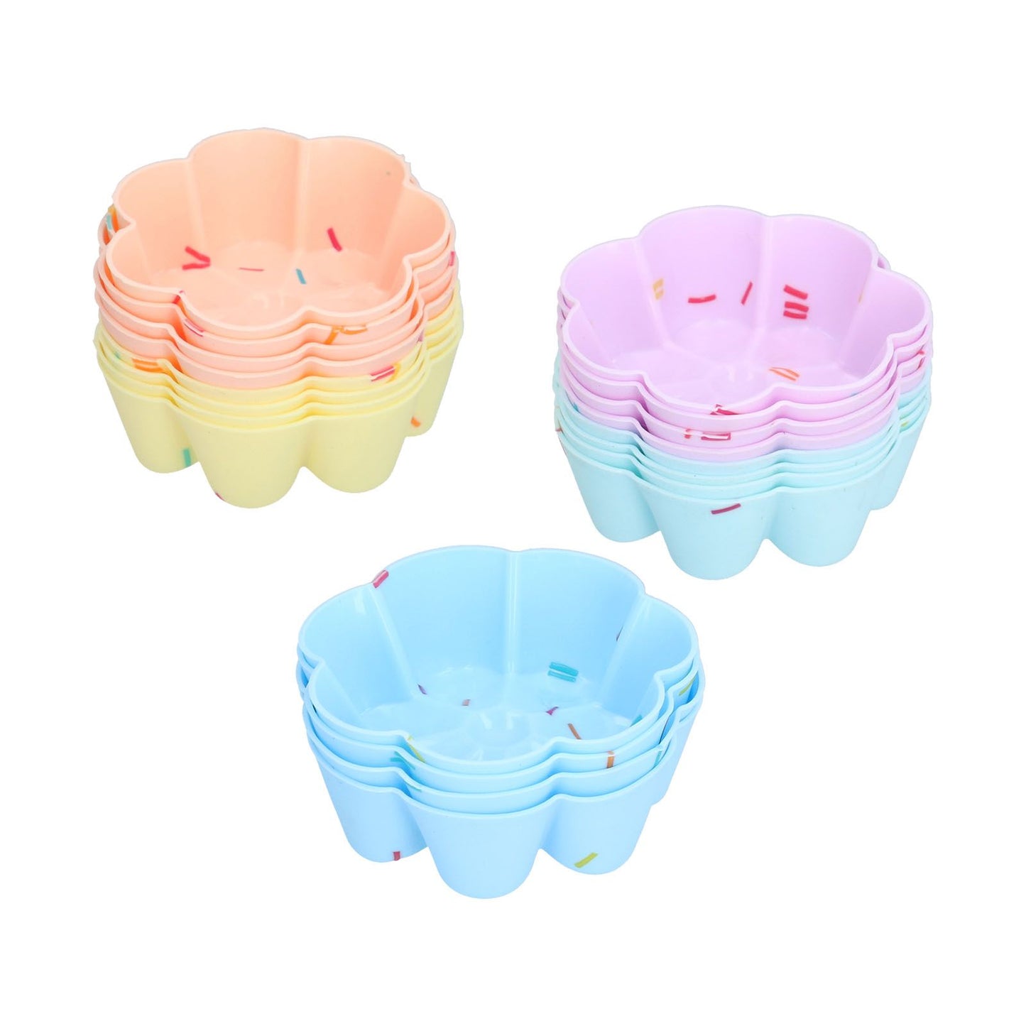 20Pcs Cupcake Baking Mould Silicone Muffin Cups Cupcake Moulds Jelly Pudding Mold7 Petal Flower Set V1294-YM0523-3118210304312