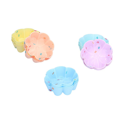 20Pcs Cupcake Baking Mould Silicone Muffin Cups Cupcake Moulds Jelly Pudding Mold7 Petal Flower Set V1294-YM0523-3118210304312