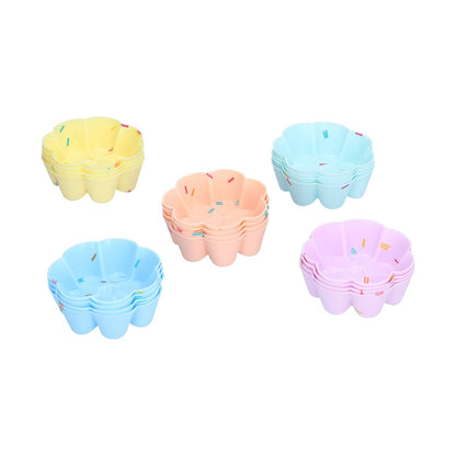 20Pcs Cupcake Baking Mould Silicone Muffin Cups Cupcake Moulds Jelly Pudding Mold7 Petal Flower Set V1294-YM0523-3118210304312