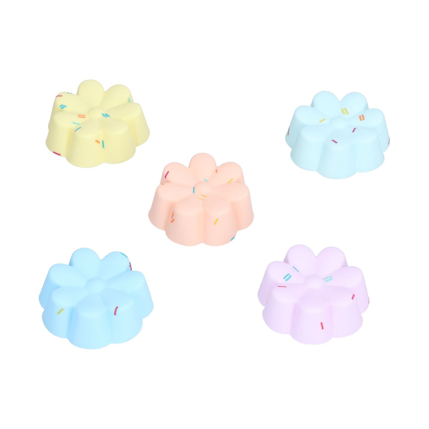 20Pcs Cupcake Baking Mould Silicone Muffin Cups Cupcake Moulds Jelly Pudding Mold7 Petal Flower Set V1294-YM0523-3118210304312