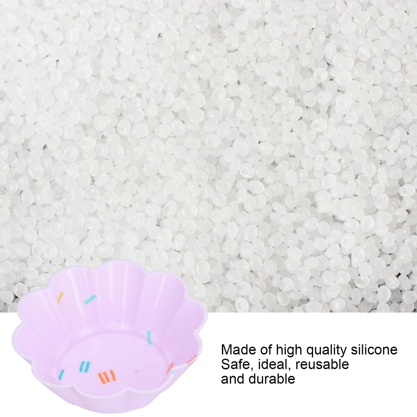 20Pcs Small Cake Cup Baking Mold Reusable Easy Clean Silicone Mini Cupcake Holders10 Petal Flower Set V1294-YM0523-3118210304411