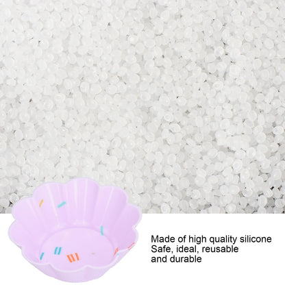 20Pcs Small Cake Cup Baking Mold Reusable Easy Clean Silicone Mini Cupcake Holders10 Petal Flower Set V1294-YM0523-3118210304411