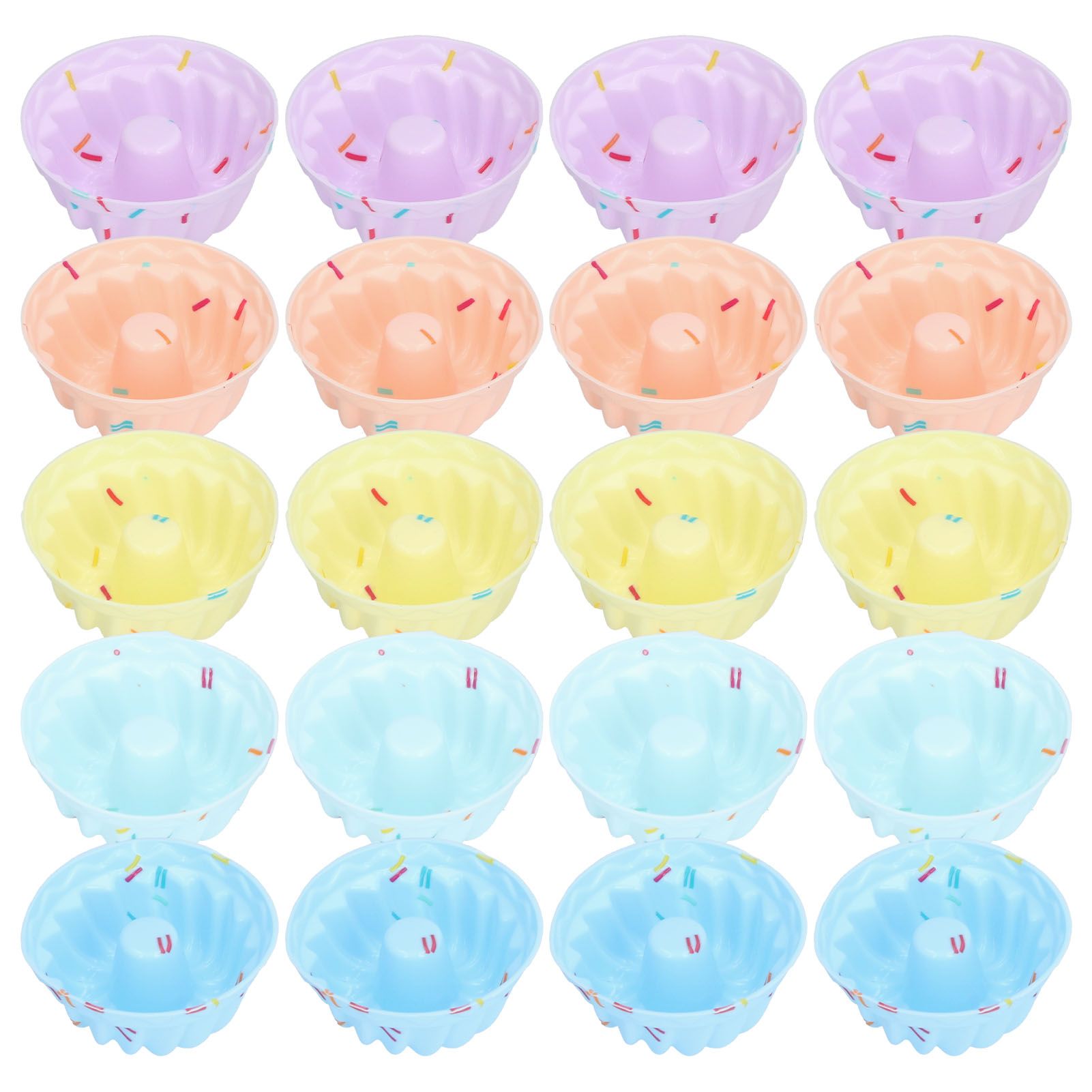 20Pcs Small Cake Cup Baking Mold Reusable Easy Clean Silicone Mini Cupcake HoldersThread Set V1294-YM0523-3118210304412