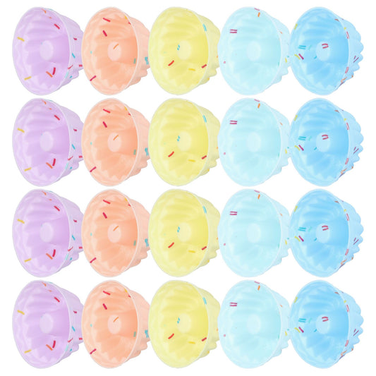 20Pcs Small Cake Cup Baking Mold Reusable Easy Clean Silicone Mini Cupcake HoldersThread Set V1294-YM0523-3118210304412
