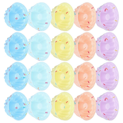 20Pcs Small Cake Cup Baking Mold Reusable Easy Clean Silicone Mini Cupcake HoldersThread Set V1294-YM0523-3118210304412