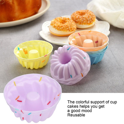 20Pcs Small Cake Cup Baking Mold Reusable Easy Clean Silicone Mini Cupcake HoldersThread Set V1294-YM0523-3118210304412